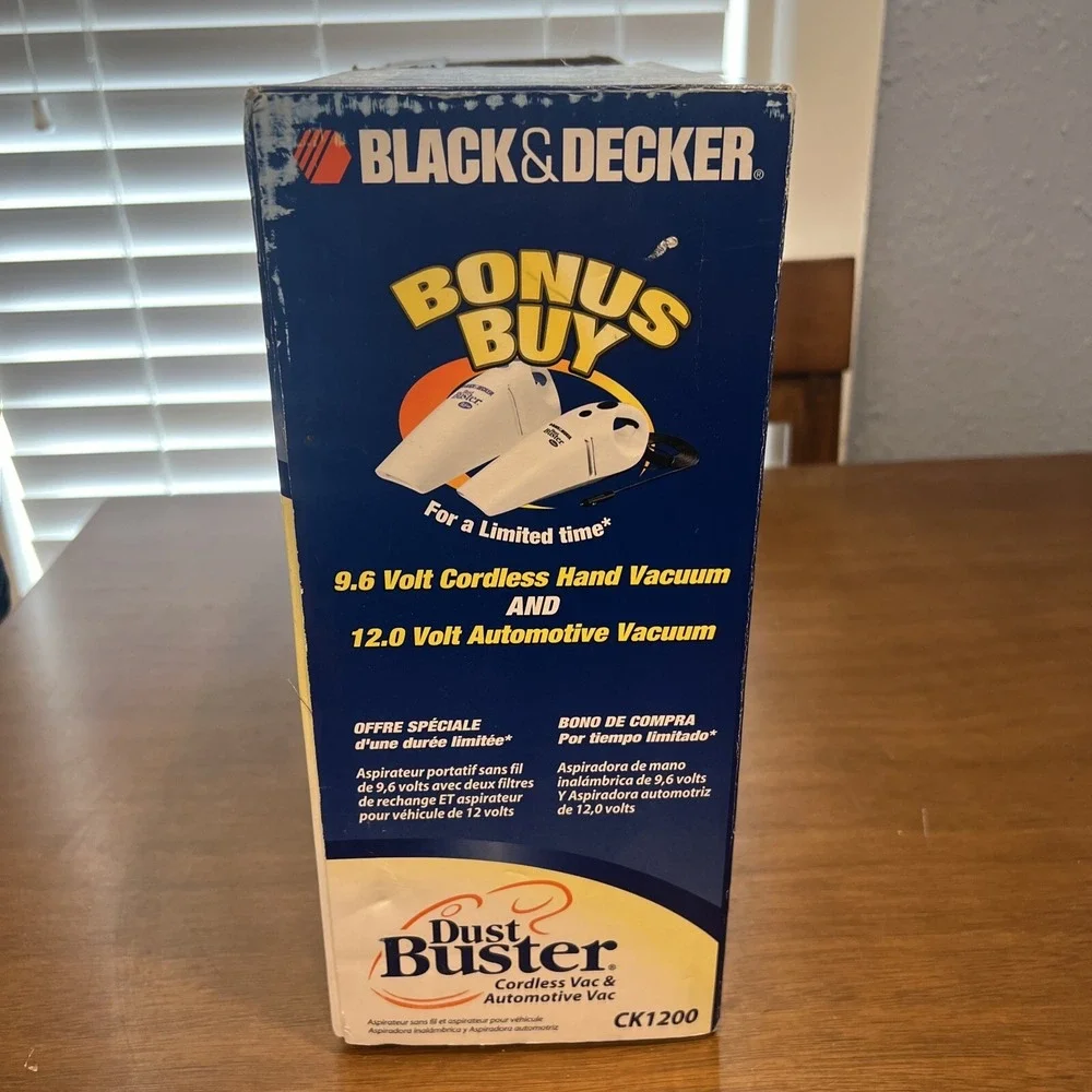 Black And Decker Dust Buster Around The House Home And Auto Kit Ck1200